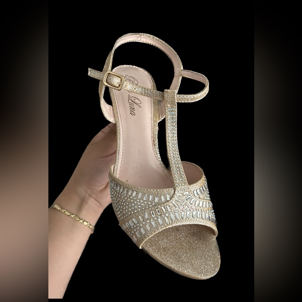 Bella Luna Gold Heels